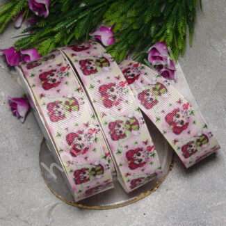 Лента репсовая с рисунком Девочка, 25 мм 1 м