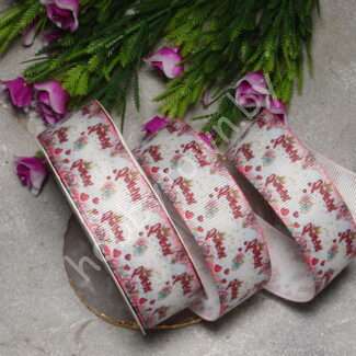 Лента репсовая с рисунком Princess, 25 мм 1 м