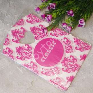 Пакет упаковочный Classic 13x20 см. (цв. белый/розовый) 1 шт.