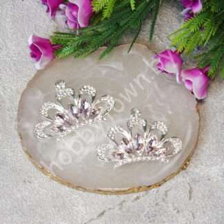 Серединка ювелирная Корона 42×30 мм (цв.св-розовый 13) 1 шт.