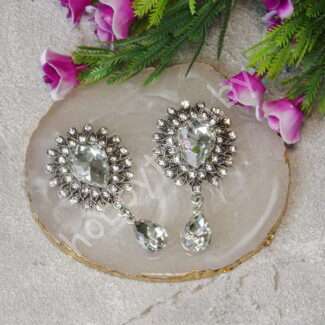 Серединка ювелирная с подвеской 30x55 мм (цв. серебро 09) 1 шт.