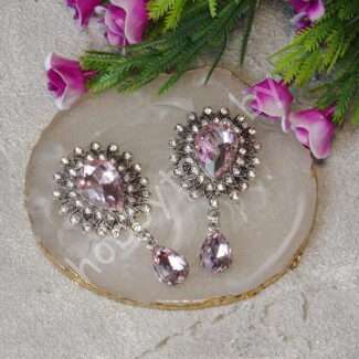 Серединка ювелирная с подвеской 30x55 мм (цв. св-розовый 13) 1 шт.