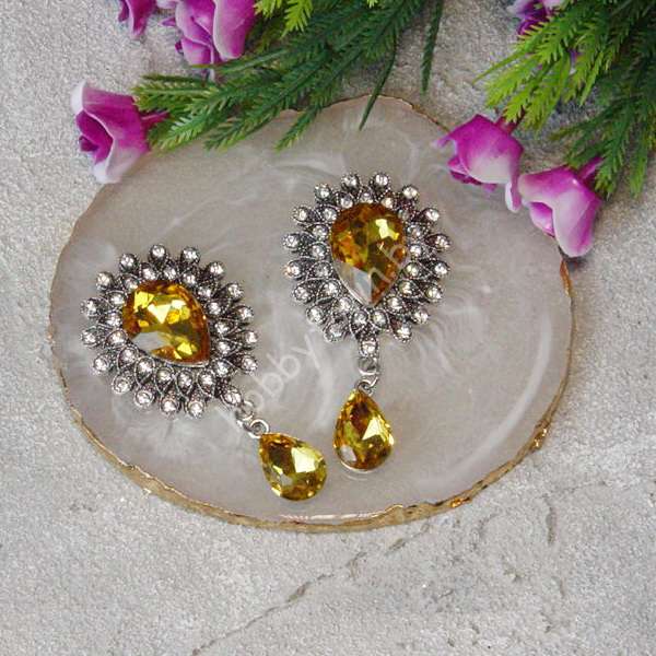 Серединка ювелирная с подвеской 30x55 мм (цв. золото 07) 1 шт.