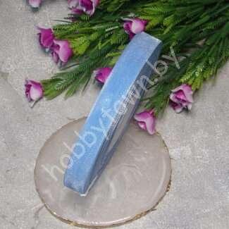 Лента органза 12 мм (цв.голубой 1040) 1 м