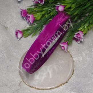 Лента органза 12 мм (цв.сиреневый 1169/1) 1 м