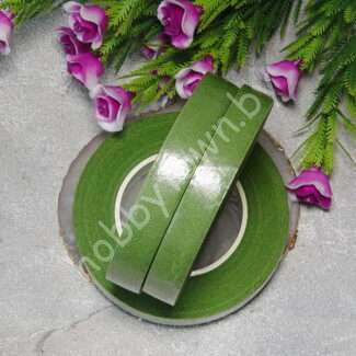 Флористическая тейп лента цвет (цв. зелёный хворост 321) 1 шт.