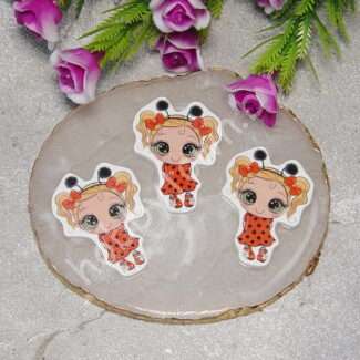 Кабошон-вырубка Девочка , 27x38 мм 1 шт.