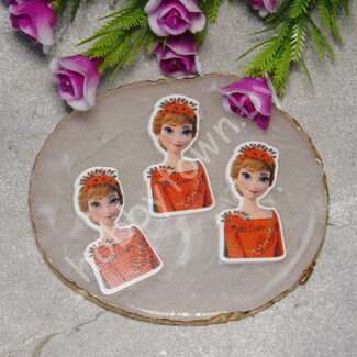 Кабошон-вырубка Холодное сердце , 20x39 мм 1 шт.