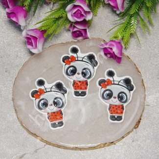 Кабошон-вырубка Пандочка , 26x39 мм 1 шт.