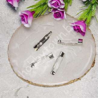 Основа для броши 2,5 см (цв. серебро) 1 шт.