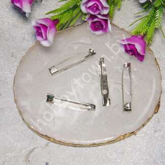 Основа для броши 3 см (цв. серебро) 1 шт.