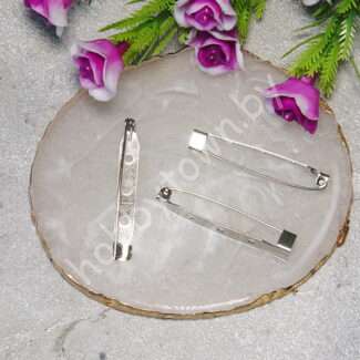 Основа для броши 4 см (цв. серебро) 1 шт.