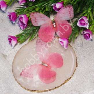 Бабочка шифоновая двухслойная 60 мм (цв. 21) 1 шт.