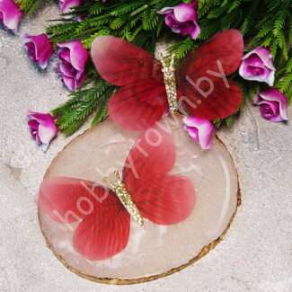 Бабочка шифоновая двухслойная 65 мм (цв. 3) 1 шт.