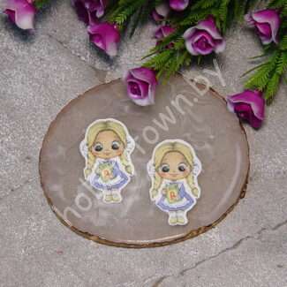 Кабошон-вырубка Ученица-13 , 25x38 мм 1 шт.