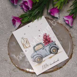 Карточка 100% handmade 5x7 см 1 шт.