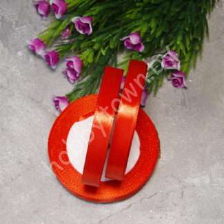 Лента атласная 1,2 см (цв.красный 026)