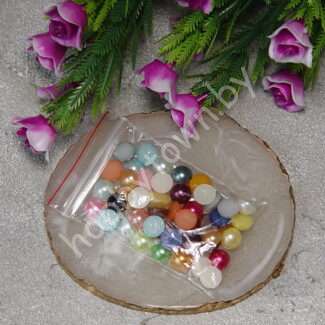 Полубусины под жемчуг 8 мм (цв. микс) 50 шт.