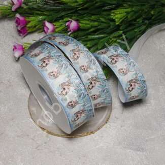 Лента репсовая 2,5 см, Холодное сердце-13, 1 м