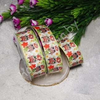 Лента репсовая 2,5 см Оленёнок, 1 м