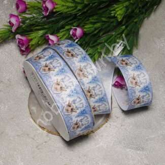 Лента репсовая 2,5 см, Снегурочка-1, 1 м