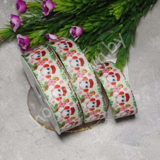 Лента репсовая 2,5 см, Зайчик-4, 1 м