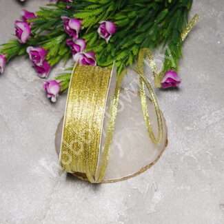 Лента-парча, ширина 3 мм (цв.золото) 5 метров