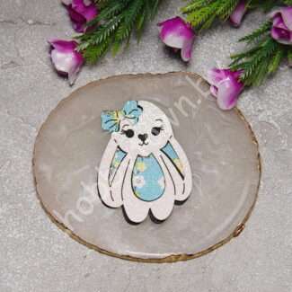 Патч сборный "Зайка" 55 мм (цв. голубой) 1 шт.