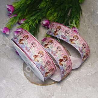 Лента репсовая с рисунком Холодное сердце, 25 мм 1 м